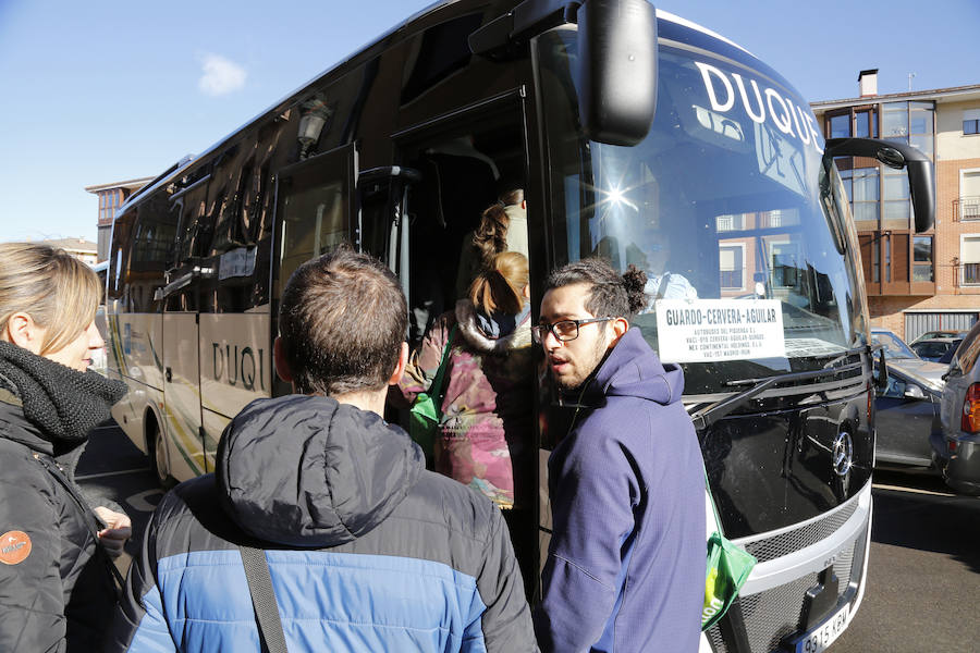 Ruta de autocar entre Guardo, Cervera y Aguilar