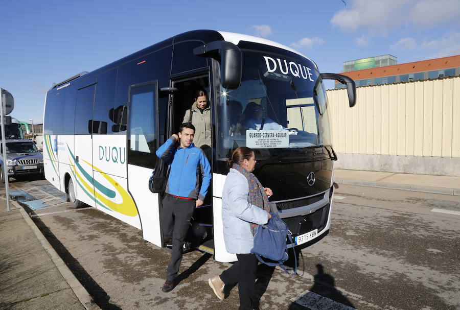 Ruta de autocar entre Guardo, Cervera y Aguilar