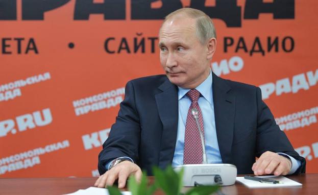 Putin, durante la reunión. 