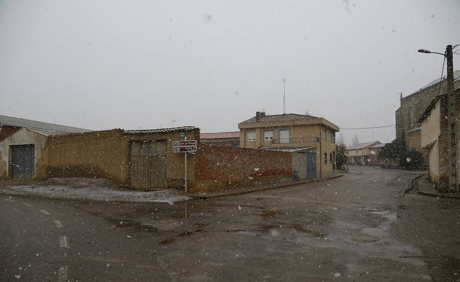 Nieva en Palencia