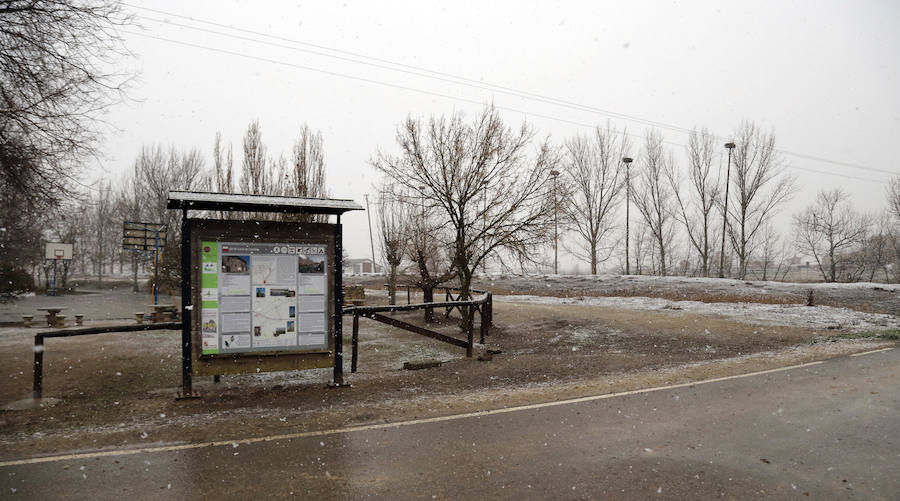 Nieva en Palencia