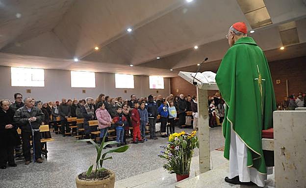 Blázquez, durante su homilía en la parroquia vallisoletana de Santo Toribio, en Delicias. 
