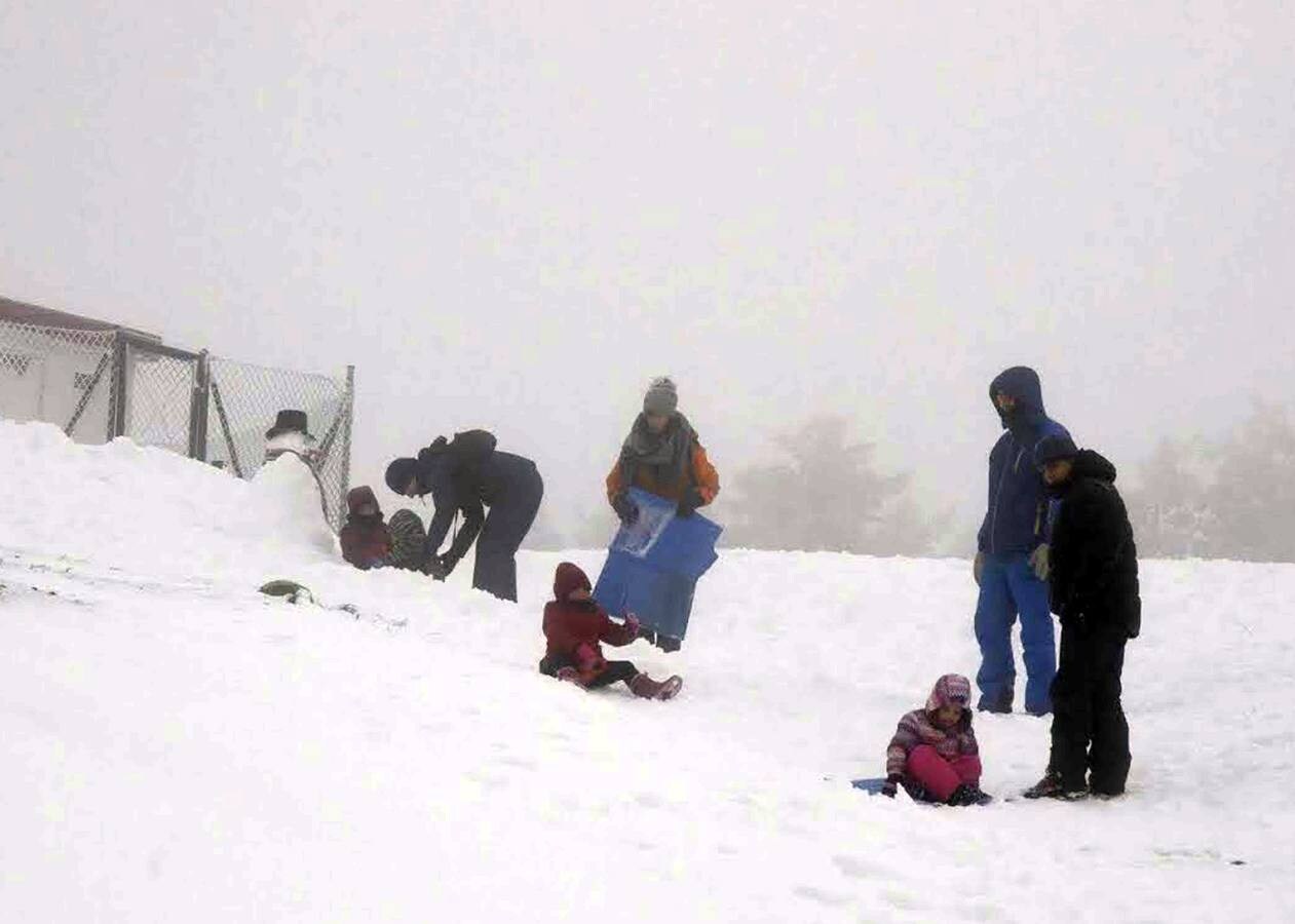 Nieve en San Rafael (Segovia)