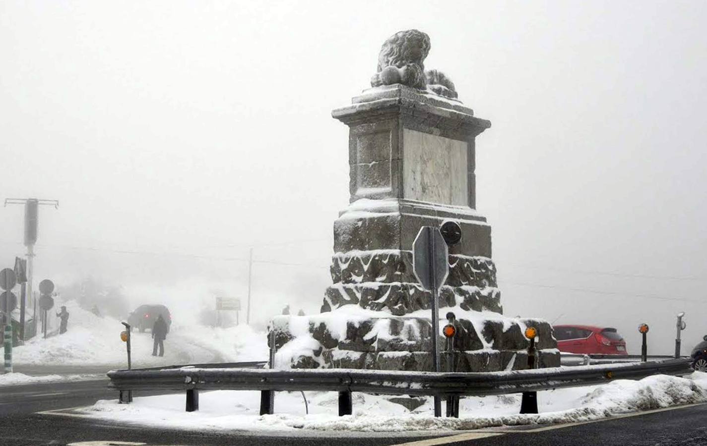 Nieve en San Rafael (Segovia)