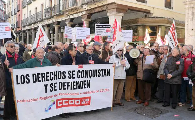 Manifestación celebrada en Valladolid.