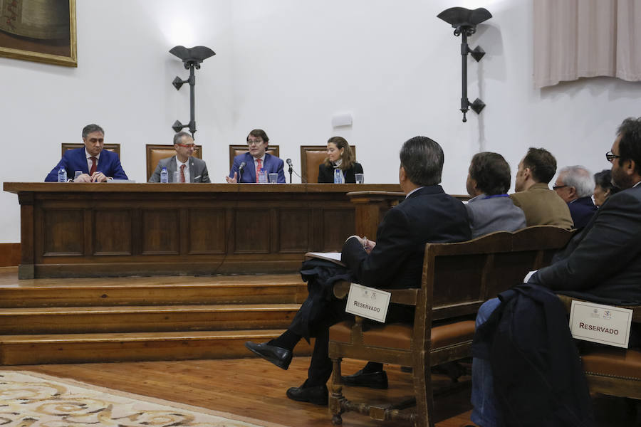 El exdirector de la Unesco, Federico Mayor Zaragoza, ha participado esta mañana en la sesión inaugural del seminario del Grupo Español de Ciudades Patrimonio de la Humanidad