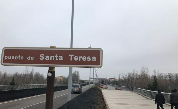 Puente de Santa Teresa en obras