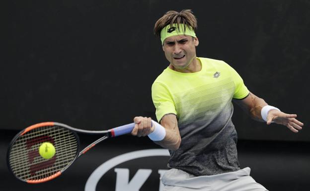 David Ferrer, en el Open de Australia. 