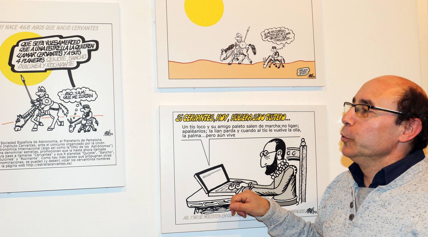Una selección de medio centenar de viñetas dan testimonio de la labor del humorista gráfico Antonio Fraguas 'Forges' como cronista de la realidad