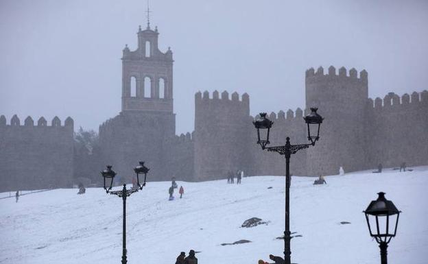 NEvada del pasado 6 de enero en Ávila. 