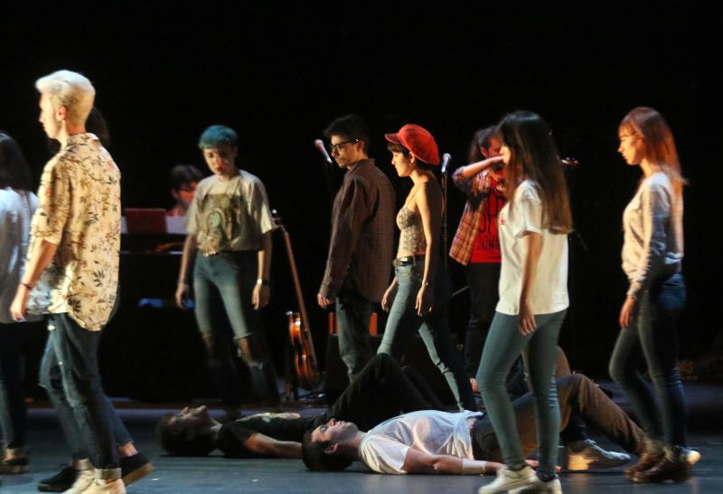 Ensayo de &#039;Fuegos&#039;, tercera obra del proyecto La Nave del Teatro Calderón de Valladolid
