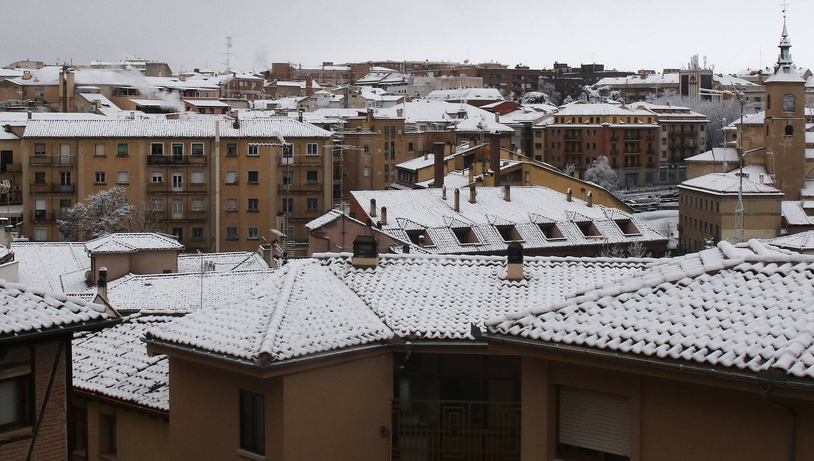 Vuelve la nieve a Segovia