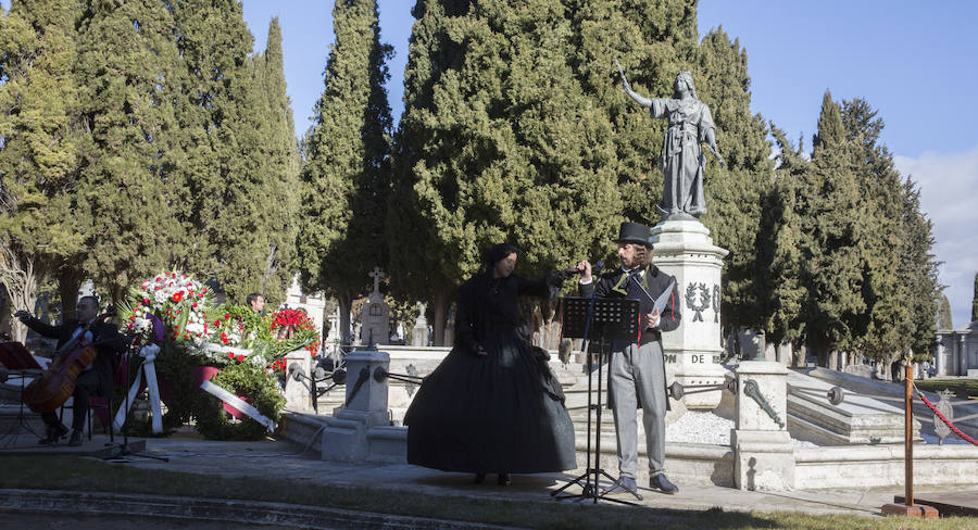 Homenaje a José Zorrilla en el Cementerio de El Carmen