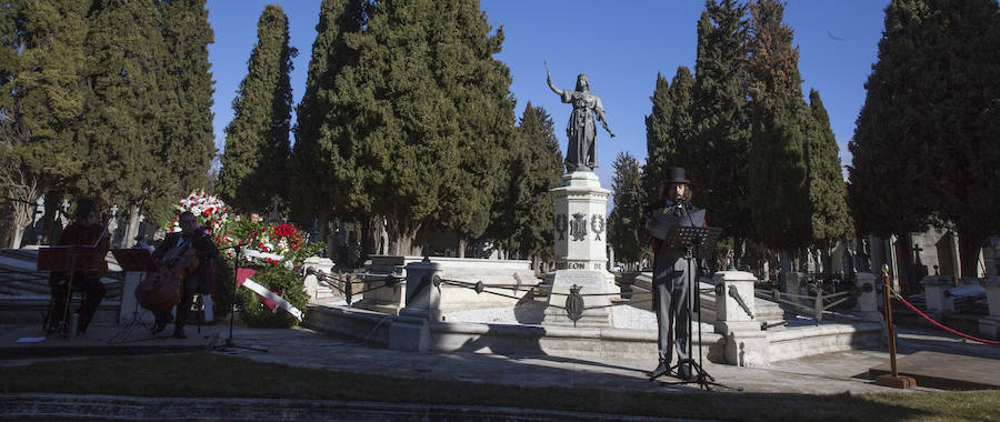 Homenaje a José Zorrilla en el Cementerio de El Carmen