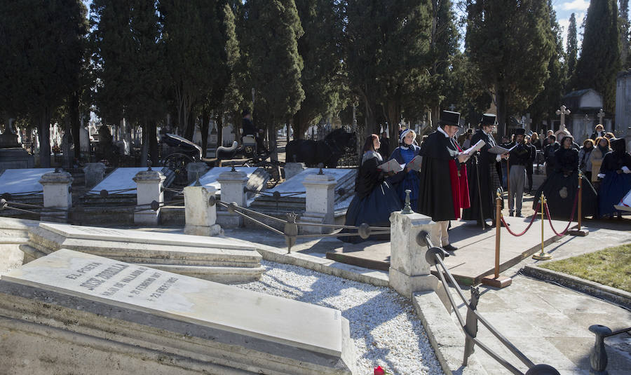 Homenaje a José Zorrilla en el Cementerio de El Carmen