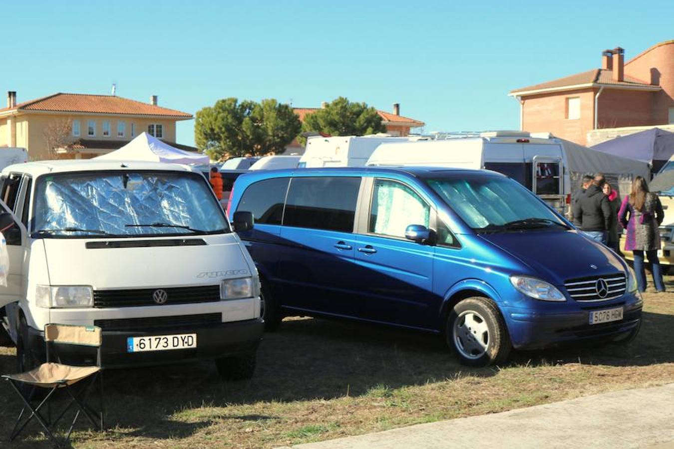 Concentración de furgonetas camper en Torquemada