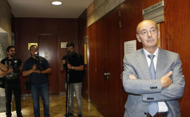 Luis Alberto Samaniego, durante una de sus comparecencia en el Juzgado en 2014