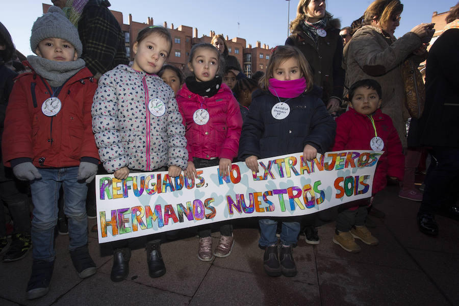 Celebración en Valladolid del Día de la Paz.