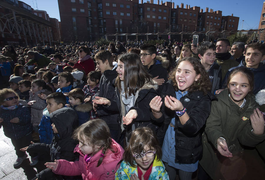 Celebración en Valladolid del Día de la Paz.