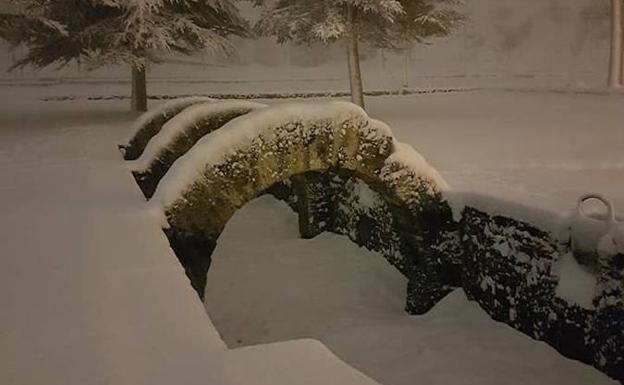 Galería de fotos de Velilla. 20 centímetros de nieve en Velilla del Río Carrión.