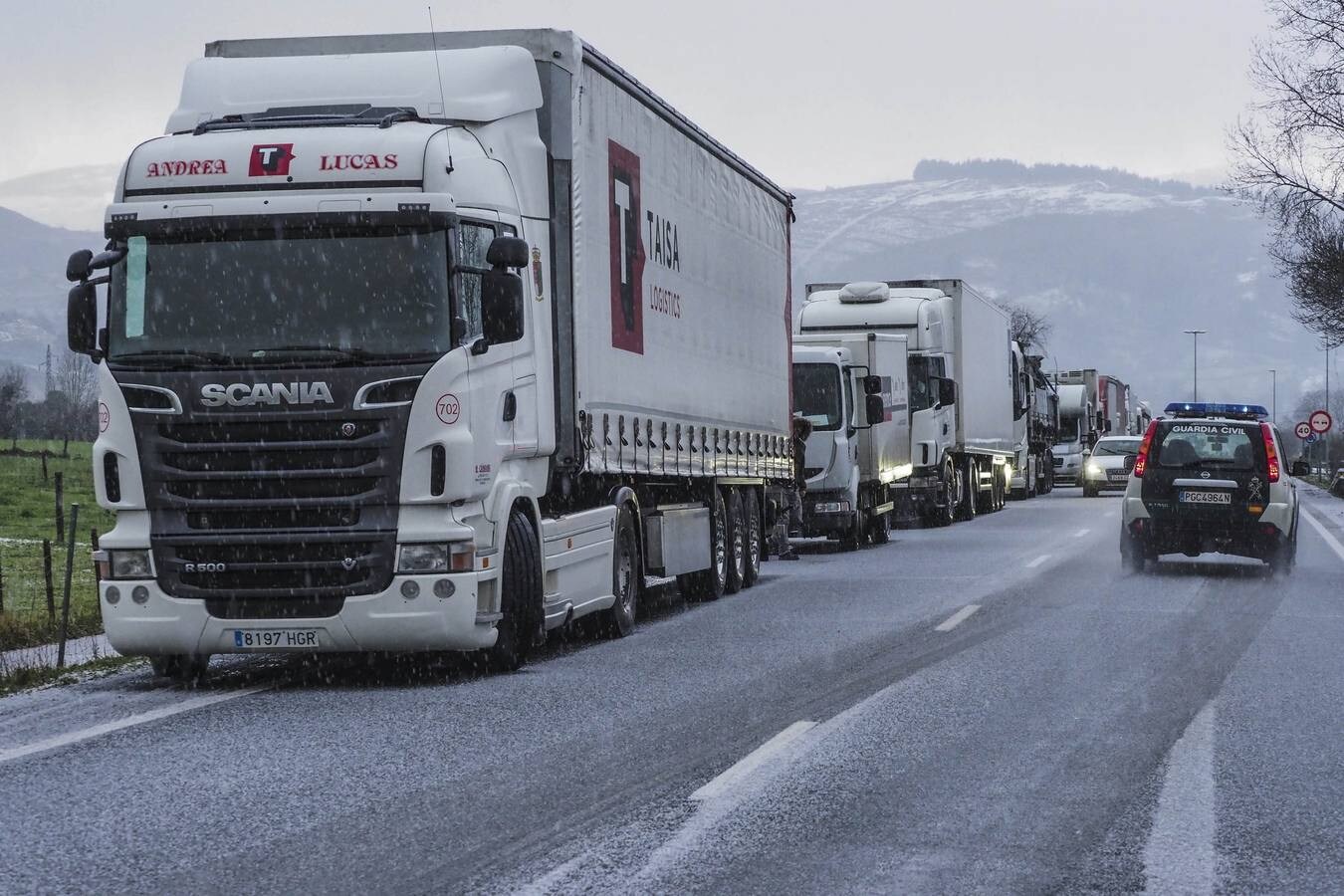 El tráfico ha estado controlado en todo momento para evitar sustos en la carretera