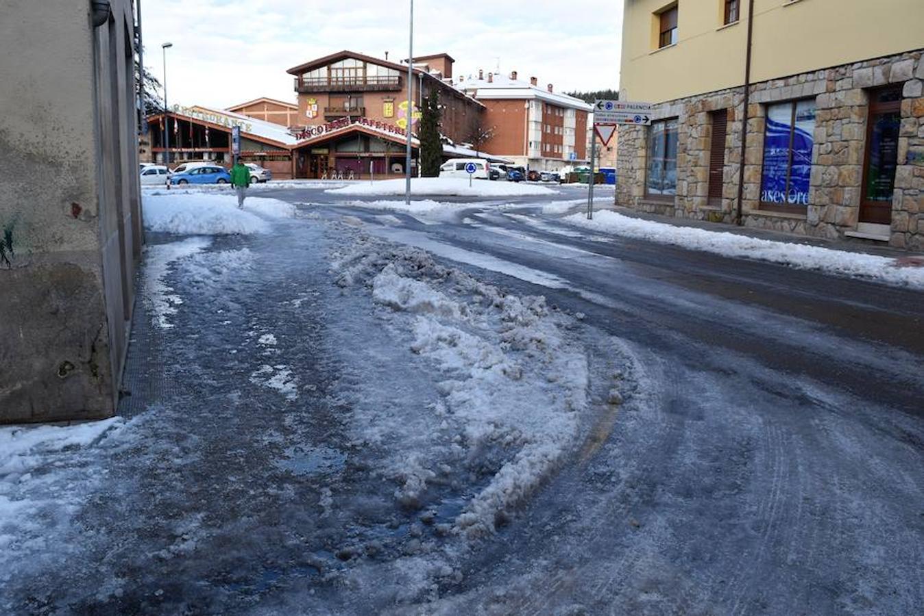 Tras la nieve, llega el hielo a la Montaña Palentina