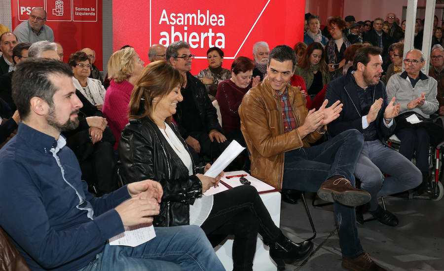 Pedro Sánchez, en la asamblea abierta celebrada en Valladolid