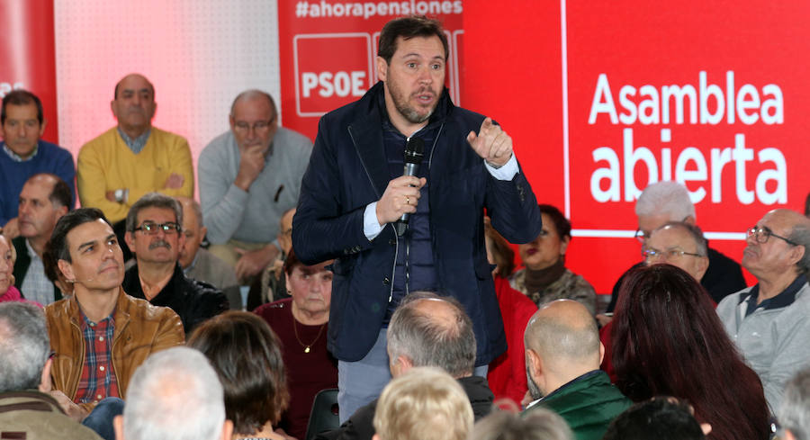 Pedro Sánchez, en la asamblea abierta celebrada en Valladolid