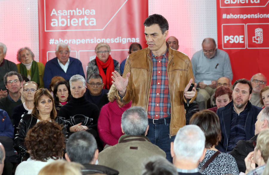 Pedro Sánchez, en la asamblea abierta celebrada en Valladolid