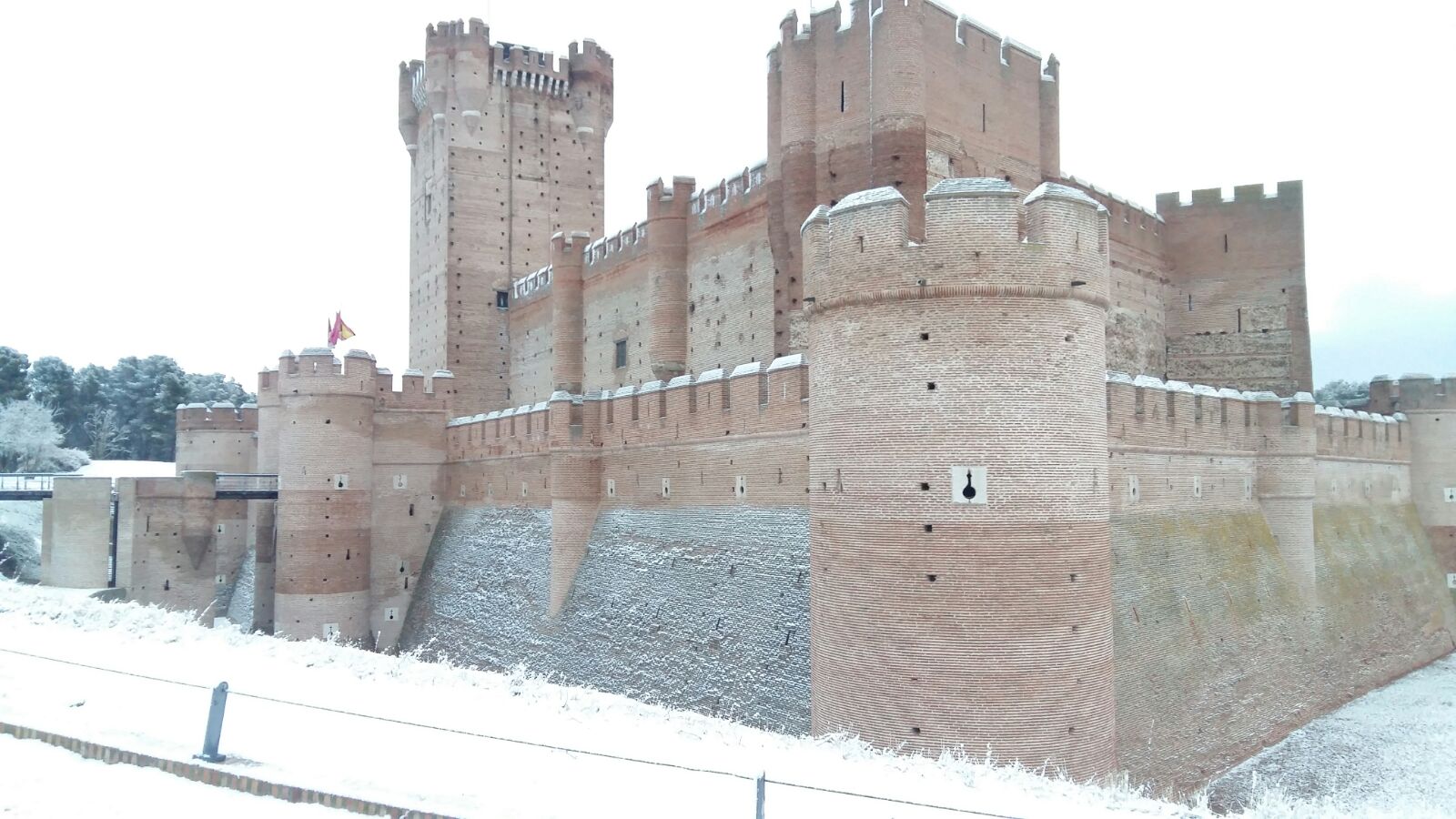 Nieve en Medina del Campo