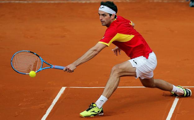 Albert Ramos, en el encuentro ante Norrie. 