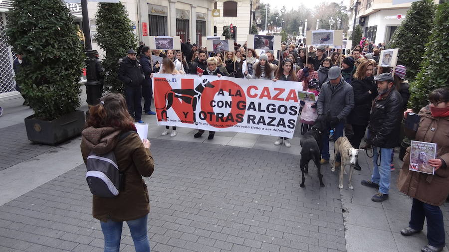 Manifestación organizada con lema No A la Caza