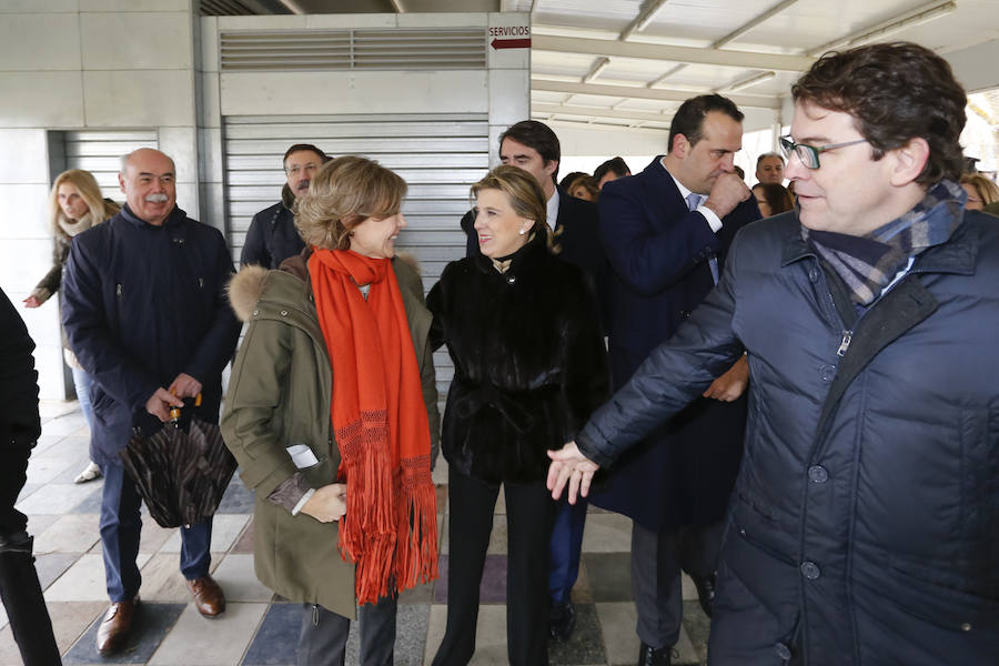 La ministra de Agricultura y Pesca, Alimentación y Medio Ambiente, Isabel García Tejerina, visitó esta mañana el parque fluvial de la Aldehuela, en Salamanca, y la Isla del Soto. 