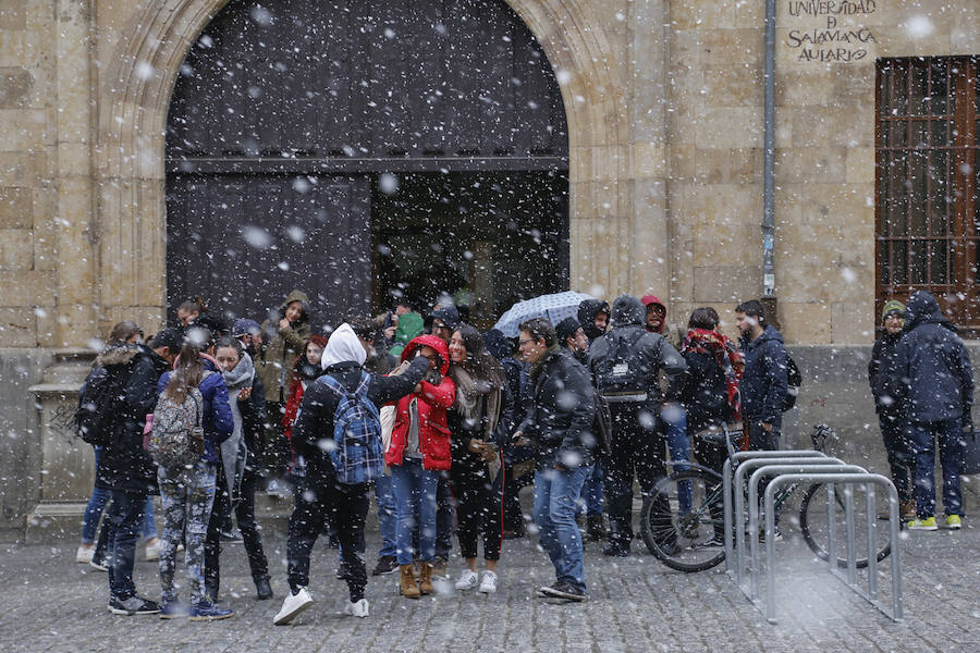 La nieve llega a Salamanca