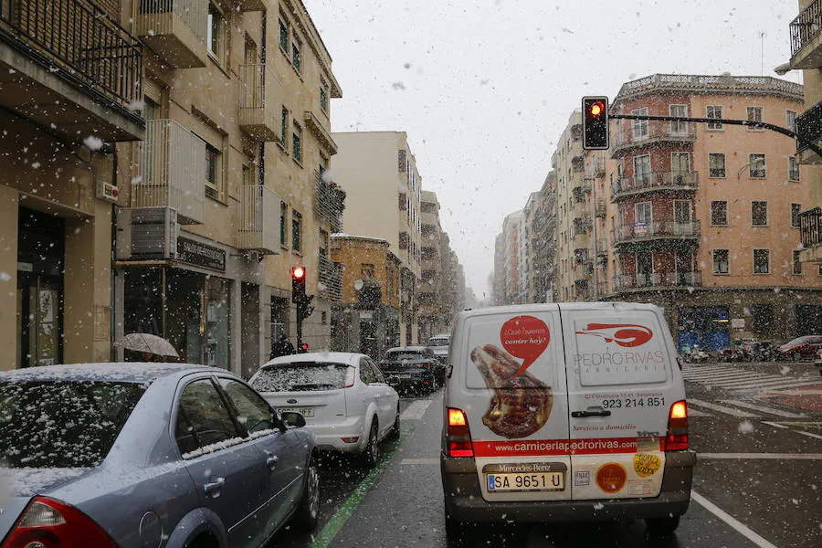 La nieve llega a Salamanca