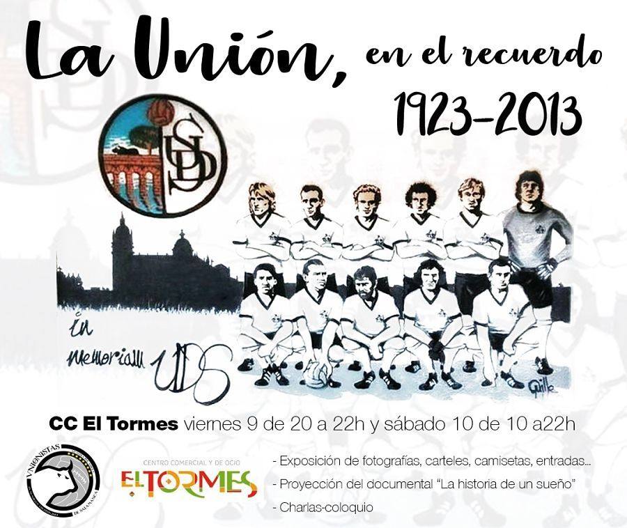 Cartel anunciador del homenaje de Unionistas a la UD Salamanca. 