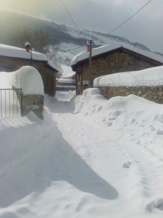 Estampas nevadas en La Pernía y Brañosera