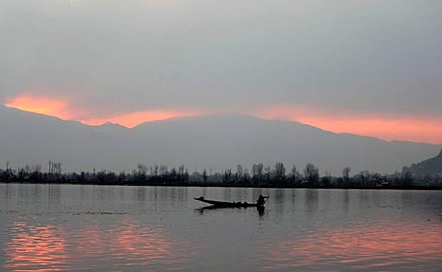 Un lago de la India. 
