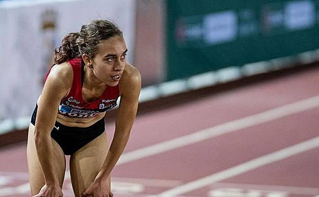 Idaira Prieto, tras la prueba.