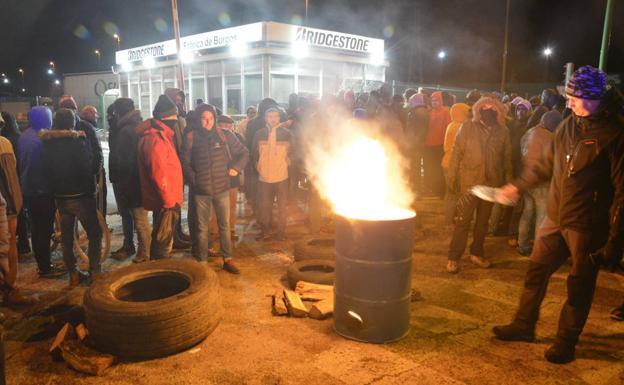 Huelga de los trabajadores de Bridgestone en Burgos
