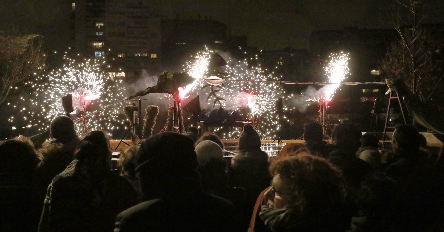 Espectáculo del entierro de la sardina en la Cúpula del Milenio de Valladolid