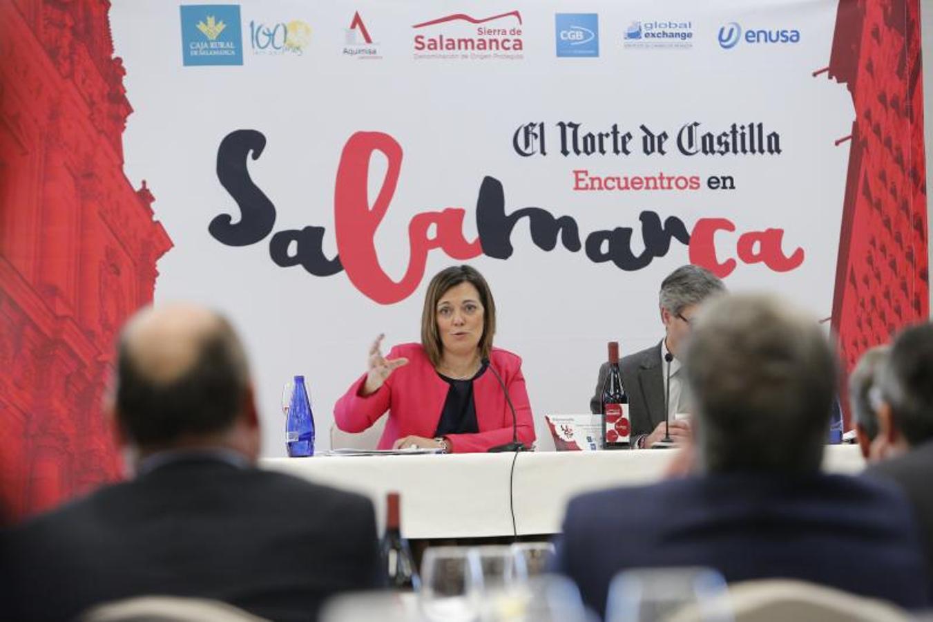 Milagros Marcos ha intervenido en los Encuentros en Salamanca, organizados por El Norte de Castilla, con la ponencia 'La cadena de valor: el equilibrio necesario para la economía de Castilla y León',