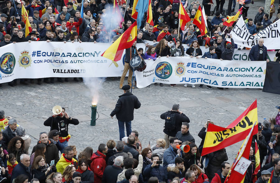 Policías nacionales y guardias civiles reclaman justicia salarial 