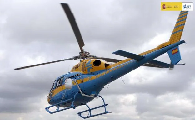 Un helicóptero Pegasus, en una fotografía oficial facilitada por la DGT. 