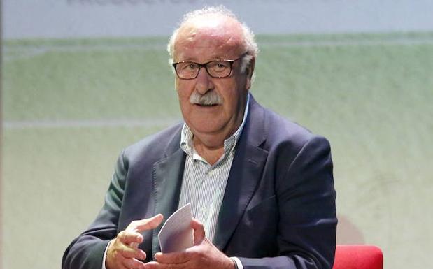 Vicente del Bosque, en Palencia en septiembre de 2017.