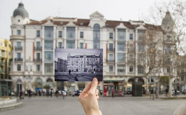 La Casa Mantilla fotografiada por Luis Martínez Duverger, y en la actualidad. 