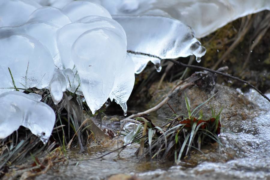 Fotos: Hielo y bajas temperaturas en Covalagua