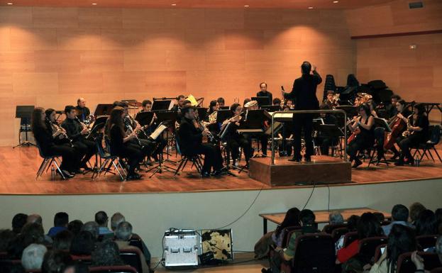 Concierto de Fin de Año de la Banda Sinfónica Tierra de Segovia en el Auditorio del Conservatorio de Música de Segovia el pasado diciembre. 