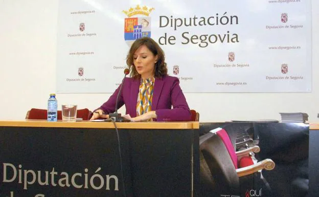 Sara Dueñas, en la presentación dle programa 'Aquí Teatro'.