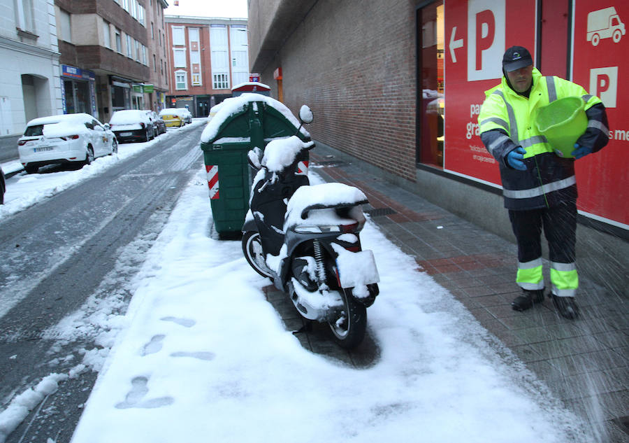 Fotos: Limpieza de calles tras la nevada